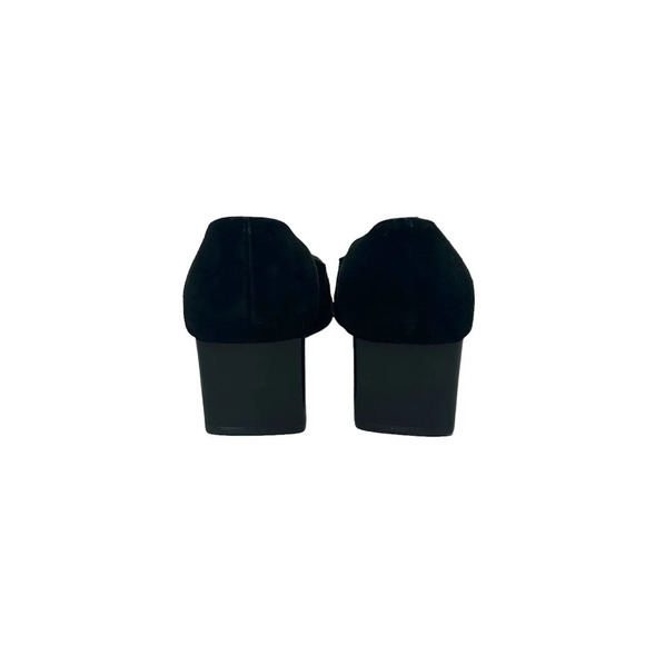 RODO Black Square Snakeskin Toe Western Style Heels Size 35 / US 5 - Picture 6 of 9